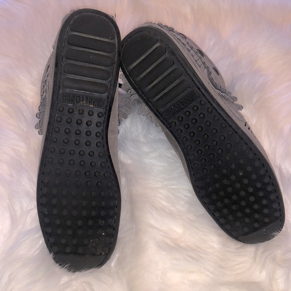 MINNETONKA ~ DOUBLE FRINGE SIDE ZIP MOCCASINS - Picture 6 of 9